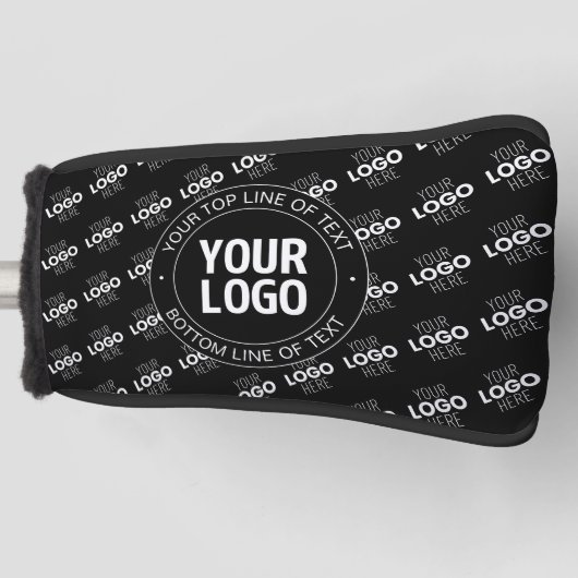Ihr Logo und Ihr benutzerdefinierter Text mit Logo Golf Headcover (Vorderseite)