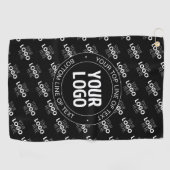 Ihr Logo und Ihr benutzerdefinierter Text mit Logo Golfhandtuch (Horizontal)