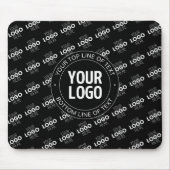 Ihr Logo und Ihr benutzerdefinierter Text mit Logo Mousepad (Vorne)