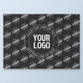 Ihr Logo und Ihr benutzerdefinierter Text mit Logo Seidenpapier