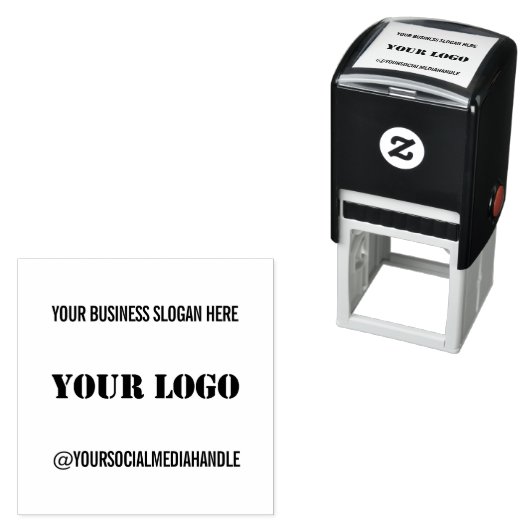 Ihr Logo und Ihr Cusom Text Personalisierte Briefm Permastempel (Beispiel)