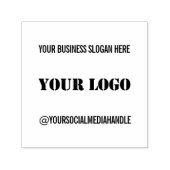Ihr Logo und Ihr Cusom Text Personalisierte Briefm Permastempel (Design)