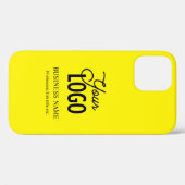 Ihr Logo und Ihr Firmenname usw. Gelb Case-Mate iPhone Hülle (Rückseite (Horizontal))