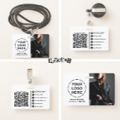 Ihr Logo und Ihr Image Minimalistisch Moderner QR- Ausweis