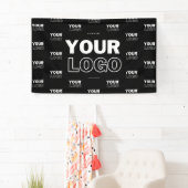 Ihr Logo und Ihr mehrfarbiges Logo im Hintergrund  Banner (Insitu)