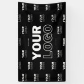 Ihr Logo und Ihr mehrfarbiges Logo im Hintergrund  Banner (Vertikal)