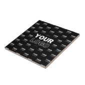 Ihr Logo und Ihr mehrfarbiges Logo im Hintergrund Fliese (Seite)