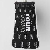 Ihr Logo und Ihr mehrfarbiges Logo im Hintergrund Golf Headcover (Rotieren 90)