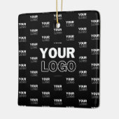 Ihr Logo und Ihr mehrfarbiges Logo im Hintergrund Keramikornament (Links)