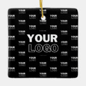 Ihr Logo und Ihr mehrfarbiges Logo im Hintergrund Keramikornament (Vorderseite)