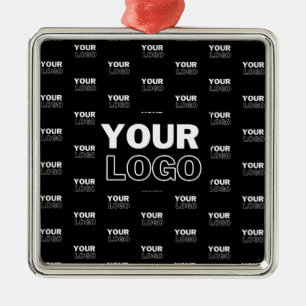 Ihr Logo und Ihr mehrfarbiges Logo im Hintergrund  Ornament Aus Metall