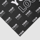 Ihr Logo und Ihr mehrfarbiges Logo im Hintergrund  Seidenpapier (Ausschnitt)