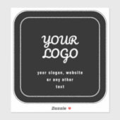 Ihr Logo und Ihr Slogan oder ein anderer Text | Sc Aufkleber (Blatt)