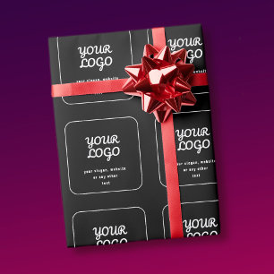 Ihr Logo und Ihr Slogan oder ein anderer Text   Sc Geschenkpapier