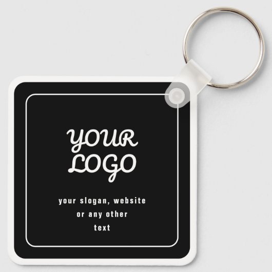 Ihr Logo und Ihr Slogan oder ein anderer Text | Sc Schlüsselanhänger (Rückseite)