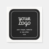 Ihr Logo und Ihr Slogan oder ein anderer Text | Sc Serviette (Vorderseite)