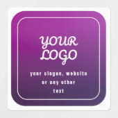 Ihr Logo und Ihr stylisches Licht bis dunkel Lila Etiketten (Design 2)