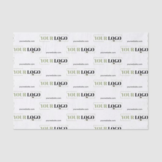 Ihr Logo und Ihre Website Kleines Gewebe Papier (Vorderseite)