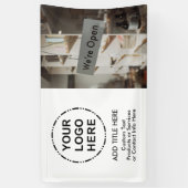 Ihr Logo und Image Minimalistisch Modernes Busines Banner (Vertikal)