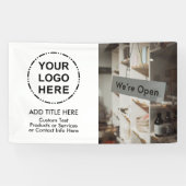 Ihr Logo und Image Minimalistisch Modernes Busines Banner (Horizontal)