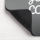 Ihr Logo und moderne dunkle Grau-Farbe Ombre Mousepad (Ecke)