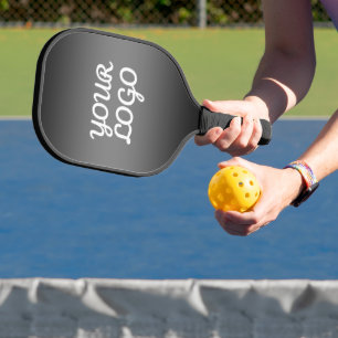 Ihr Logo und moderne dunkle Grau-Farbe Ombre Pickleball Schläger