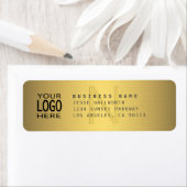 Ihr Logo und moderne Imitat Gold V2 Rücksendeadres (Insitu)