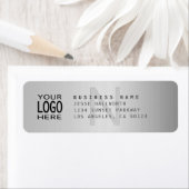 Ihr Logo und moderne Imitat Metalle-Rücksendeadres (Insitu)