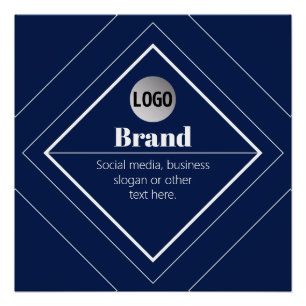 Ihr Logo und modernes, anpassbares Design   Marine Poster