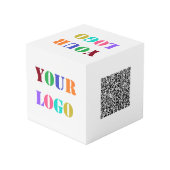 Ihr Logo und QR-Code Werbeaktion Würfel (Rückseite Schrägansicht)