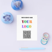 Ihr Logo und QR-Code Werbeflyer für Ihr Unternehme Flyer (Einzeln)
