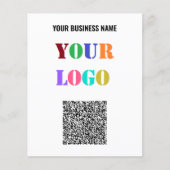 Ihr Logo und QR-Code Werbeflyer für Ihr Unternehme Flyer (Vorne)