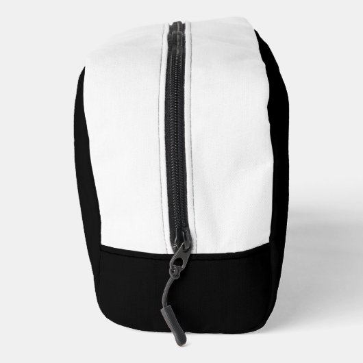 Ihr Logo und Text hier l Werbespot Schwarz & Weiß Waschbeutel (Rechts)