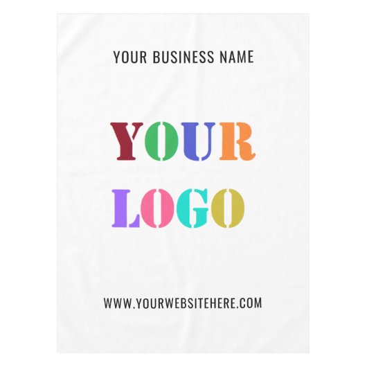 Ihr Logo und Text-Werbefilm Tischdecke (Vorderseite)