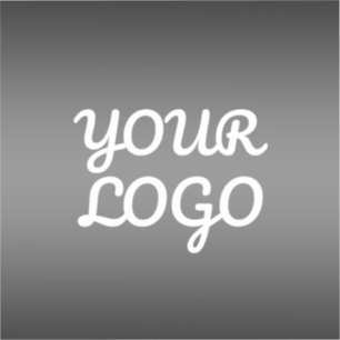 Ihr Logo und transparentes, grau bearbeitbares Far Aufkleber