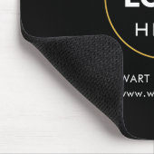 Ihr Logo-Unternehmen - Schwarz Mousepad (Ecke)