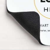 Ihr Logo-Unternehmen - Weiß Mousepad (Ecke)