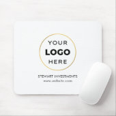 Ihr Logo-Unternehmen - Weiß Mousepad (Mit Mouse)