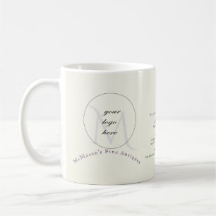 Ihr Logo Vintage Promo Geschäftsinformation Kaffee Kaffeetasse