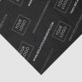 Ihr Logo Website Business Company Packaging Black Seidenpapier (Detail)