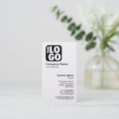 Ihr Logo - Weiß (Goldkarte) Visitenkarte (Stehend Vorderseite)