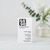Ihr Logo - Weiß Visitenkarte (Stehend Vorderseite)