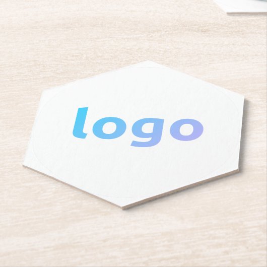 Ihr Logo-Werbepapier Hexagon-Untersetzer Untersetzer (angewinkelt)