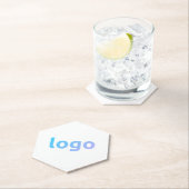 Ihr Logo-Werbepapier Hexagon-Untersetzer Untersetzer (Vor Ort)