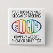 Ihr Logo-Werbeunternehmen Button (Vorderseite)