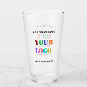 Ihr Logo Werbung Business Personalisiert Glass Glas