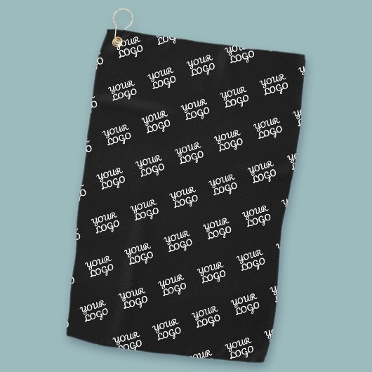Ihr Logo wiederholt (automatisch) Golfhandtuch