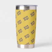 Ihr Logo wird automatisch als Gold/Bearbeitbare Fa Thermobecher (Links)