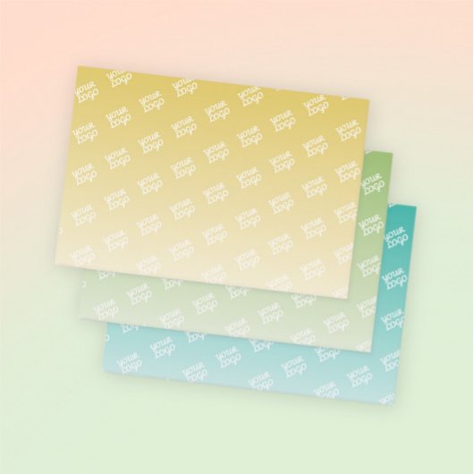 Ihr Logo wird automatisch gefiltert | Editierbare Geschenkpapier Set