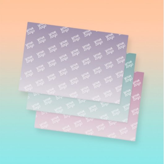 Ihr Logo wird automatisch gefiltert | Editierbare Geschenkpapier Set